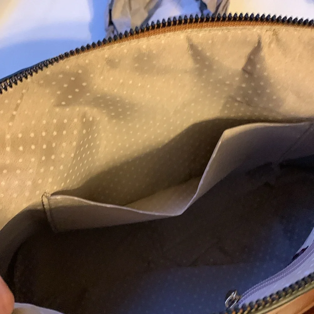 Gloria Vanderbilt Tan Dome Satchel